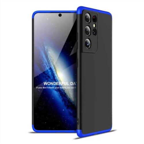 Samsung S21 Ultra 360 Beskyttelsescover Sort/blå
