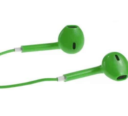 Høj Kvalitet Høretelefon Med Mikrofon Og Volume Knap – Grøn