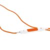 høj kvalitet høretelefon med mikrofon og volume knap - orange