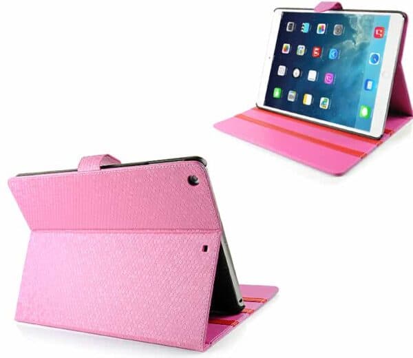 Ipad Air (ipad 5) (a1474, A1475, A1476) - Bling Diamant Mønster Læder Stand Cover - Lyserød