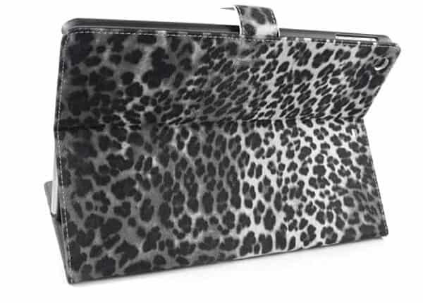 Ipad Air (ipad 5) (a1474, A1475, A1476) - Leopard Mønster Magnetisk Folio Læder Stand Cover - Grå