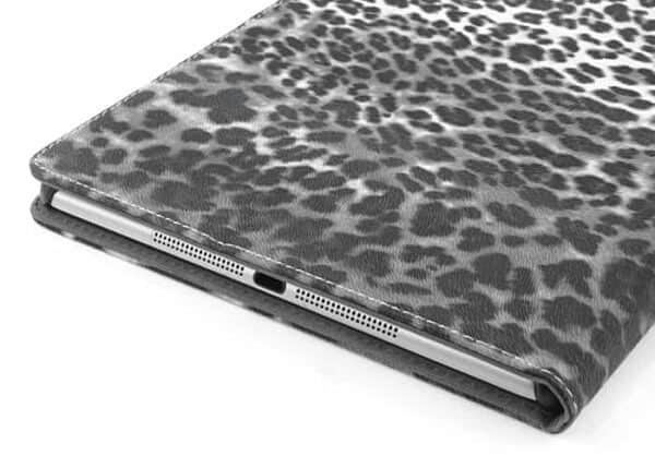 Ipad Air (ipad 5) (a1474, A1475, A1476) - Leopard Mønster Magnetisk Folio Læder Stand Cover - Grå