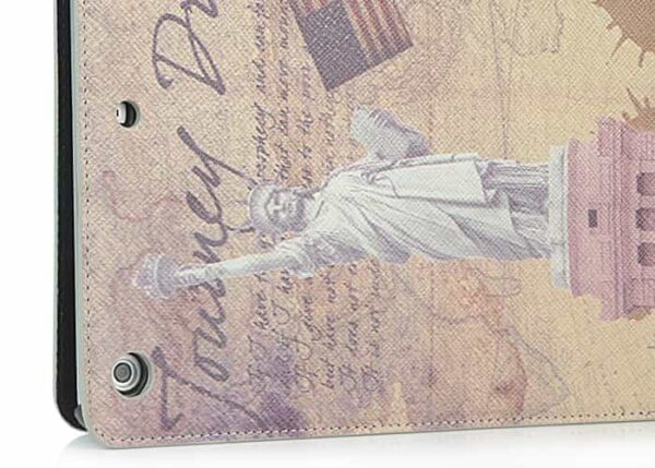 Ipad Air (ipad 5) (a1474, A1475, A1476) - Retro Fashion Frihedsgudinden Læder Flip Stand Cover