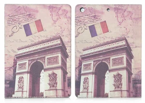 Ipad Air (ipad 5) (a1474, A1475, A1476) - Retro Fashion Triumphal Arch Læder Flip Stand Cover