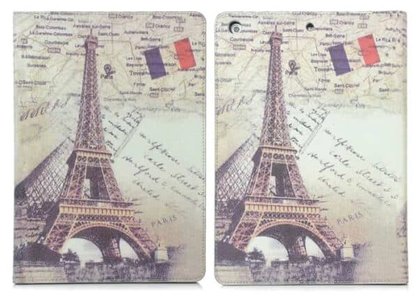 Ipad Air (ipad 5) (a1474, A1475, A1476) - Retro Fashion Eiffel Tower Læder Flip Stand Cover