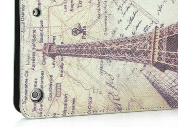 Ipad Air (ipad 5) (a1474, A1475, A1476) - Retro Fashion Eiffel Tower Læder Flip Stand Cover