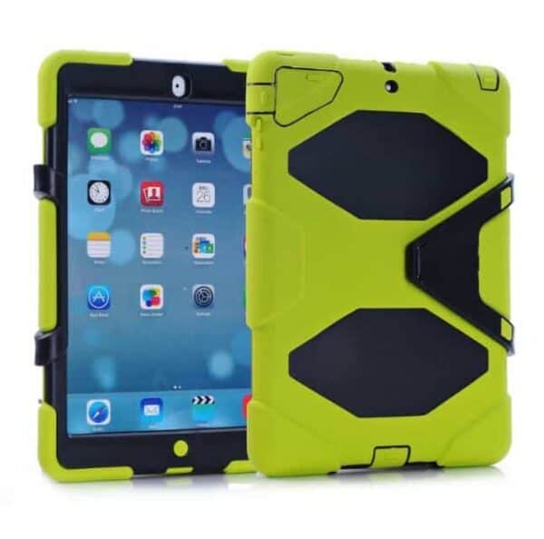 Ipad Air (ipad 5) (a1474, A1475, A1476) – 3 Lag Hard Robot Design Cover Med Støtteben – Grøn