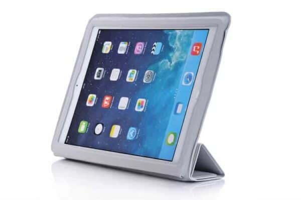 Ipad Air (ipad 5) (a1474, A1475, A1476) - Ultra Tynd Pu Læder 4-fold Cover Med Sleep/wake - Hvid