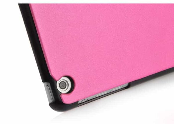 Ipad Air (ipad 5) (a1474, A1475, A1476) - Double Sided Læder Flip Cover Med Magnetisk Lukning - Rød/magenta