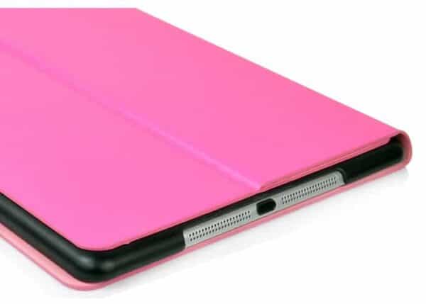 Ipad Air (ipad 5) (a1474, A1475, A1476) - Double Sided Læder Flip Cover Med Magnetisk Lukning - Rød/magenta