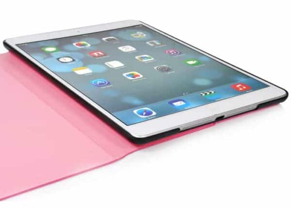 Ipad Air (ipad 5) (a1474, A1475, A1476) - Double Sided Læder Flip Cover Med Magnetisk Lukning - Lyserød/magenta