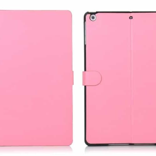 Ipad Air (ipad 5) (a1474, A1475, A1476) - Double Sided Læder Flip Cover Med Magnetisk Lukning - Lyserød/magenta