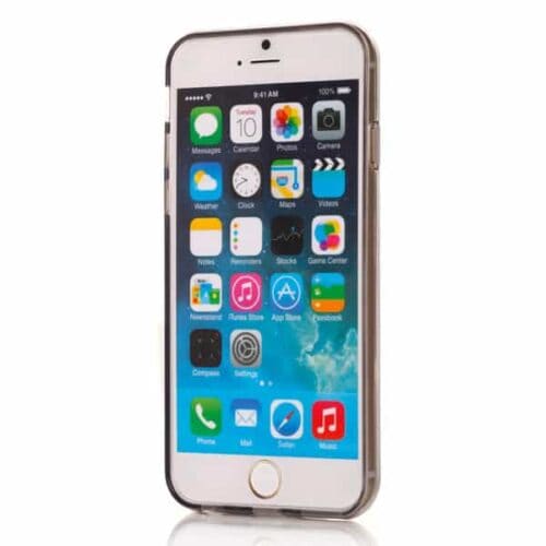 Iphone 6/6s - Transparent Tpu Cover - Sort