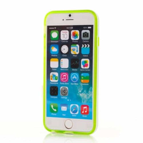 Iphone 6/6s – Transparent Tpu Back Cover – Grøn