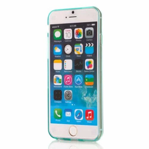 Iphone 6/6s - Ultra Tynd Transparent Tpu Back Cover - Mintgrøn
