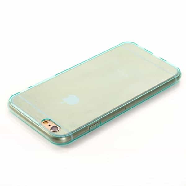 iphone 6/6s – ultra tynd transparent tpu back cover – mintgrøn