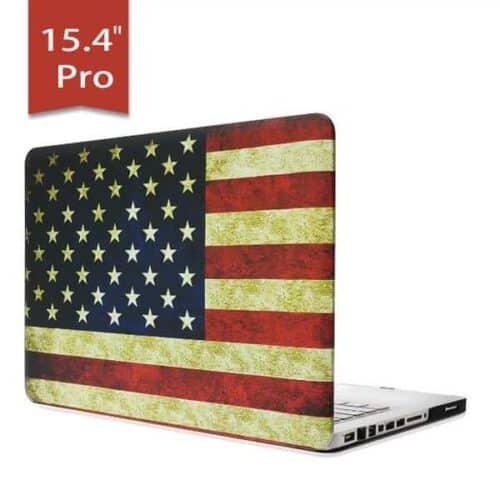Macbook Pro 15" (2009-2012) - Amerikansk Flag Pc Hard Etui