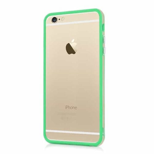 Iphone 6 Plus - Spinkel Tpu Transparent Pc Bumper - Grøn