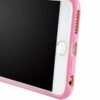 iphone 6/6s plus – mat gennemsigtig back tpu + beskyttende pc etui – lyserød