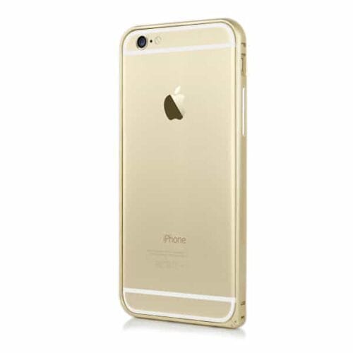 Iphone 6 - Fleksibel Aluminium Metal Bumper - Guldfarve