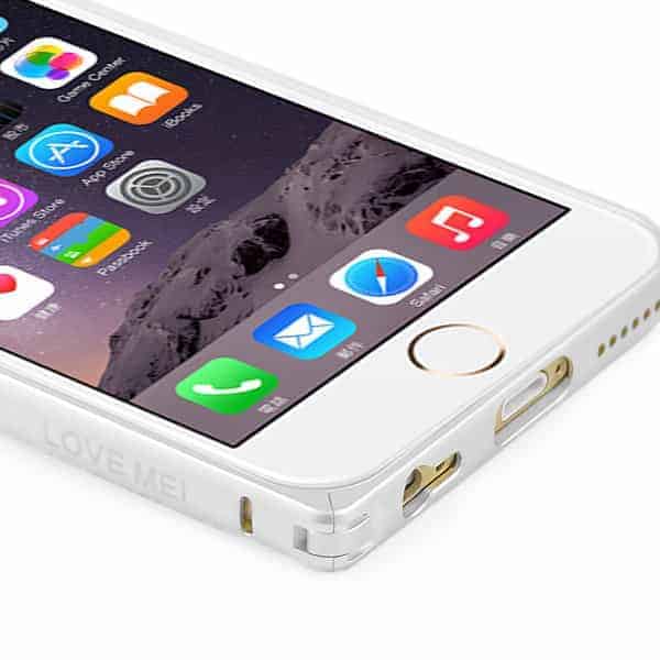 Iphone 6 - Fleksibel Aluminium Metal Bumper - Sølv