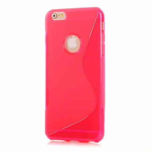 Iphone 6/6s  Plus - S-line Tpu Gummi Cover - Transparent Magenta