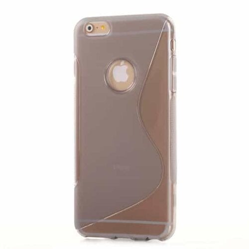 Iphone 6/6s  Plus - S-line Tpu Gummi Cover - Transparent Sort