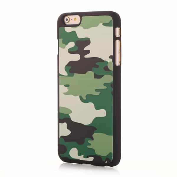Iphone 6 Plus - Beskyttende Hard Cover Med Camouflage Design - Grøn