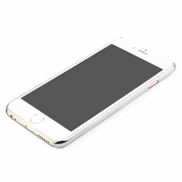 Iphone 6 Plus - Hard Cover Med 2 Separerende Striber - Sølv