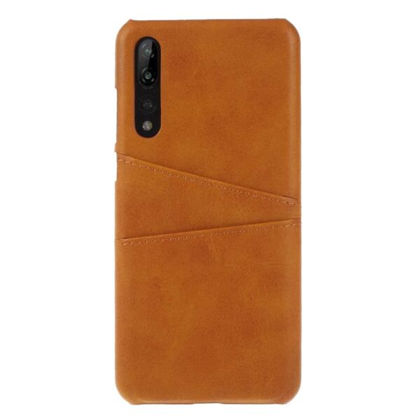 Huawei P20 Pro Pu LÆder Cover Med Kortholder – Orange