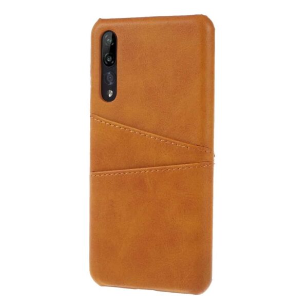 Huawei P20 Pro Pu LÆder Cover Med Kortholder – Orange