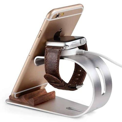 Stand Til Apple Watch Og Smartphones – Sølv