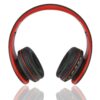 bth-811 4-i-1 over-øre trådløs bluetooth hovedtelefon med mikrofon support fm/aux-in/tf card – rød