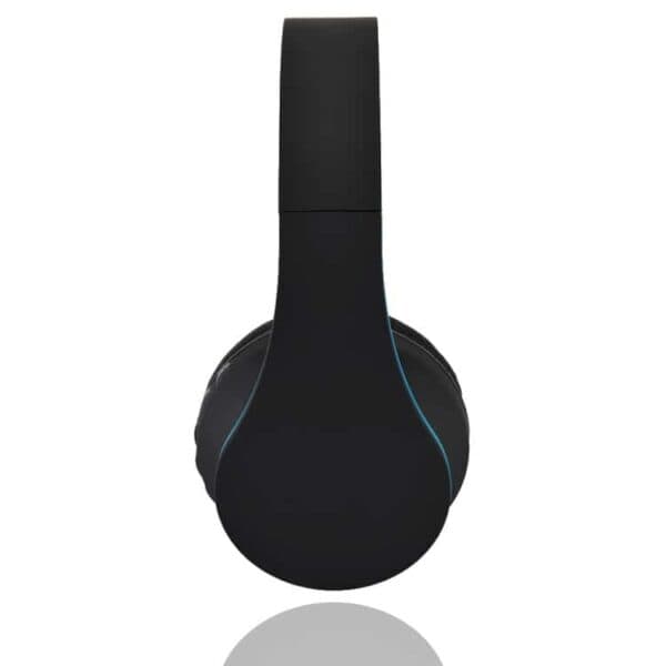 bth-811 4-i-1 over-øre trådløs bluetooth hovedtelefon med mikrofon support fm/aux-in/tf card – blå