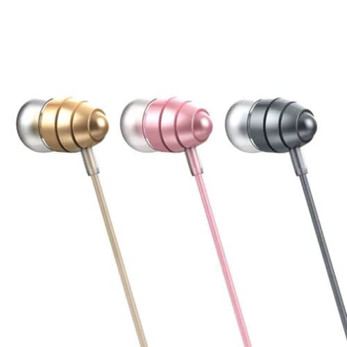 Hoco M5 Conch Universal I-øre Høretelfoner Med Mikrofon Til Iphone Samsung - Grå
