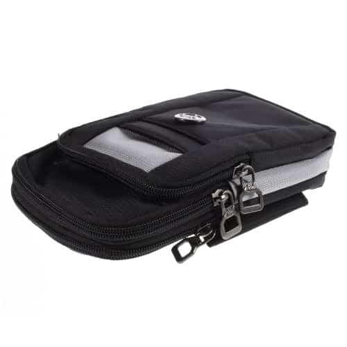 Iphone 6s Plus/6 Plus / Galaxy S6 Edge Plus - 3-lags Nylon Lomme Etui - Lysegrå