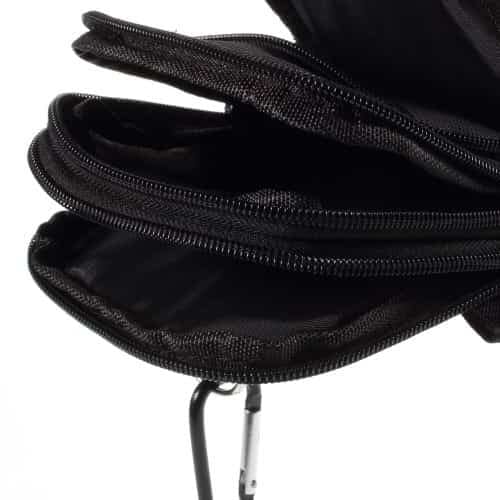 Iphone 6s Plus/6 Plus / Galaxy S6 Edge Plus - 3-lags Nylon Lomme Etui - Lysegrå