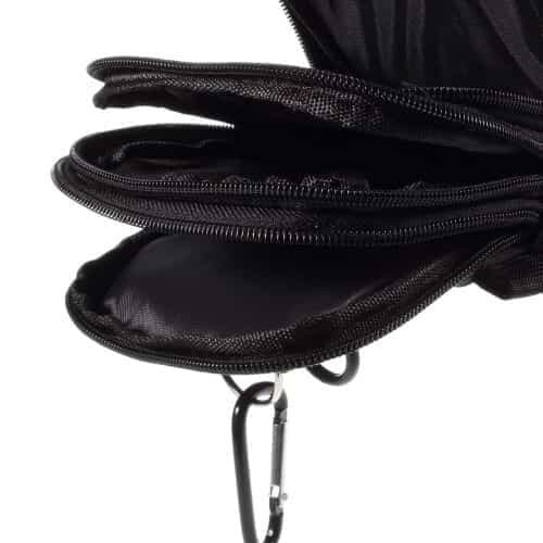 Iphone 6s Plus/6 Plus / Galaxy S6 Edge Plus - 3-lags Nylon Lomme Etui - Rød