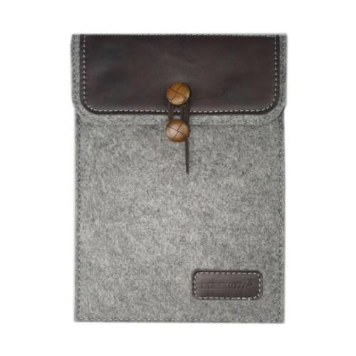 Ipad Air 2 (a1566, A1567) - J.m.show Envelope Pu Læder Uldgarn Cover Taske - Lilla