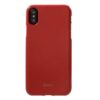 iphone x – blødt gummi cover beskyttende bagside – rød