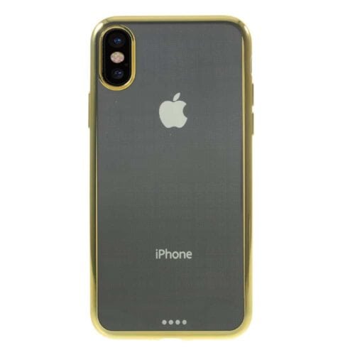 Iphone X - Blødt Gummi Cover - Guldfarve