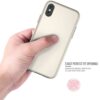 Iphone X - Plastik Og Gummi Hybrid Cover Med Beskyttende Gummibelagt Overflade - Guldfarve