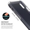 Iphone X - Plastik Og Gummi Hybrid Cover Med Beskyttende Gummibelagt Overflade - Mørkeblå