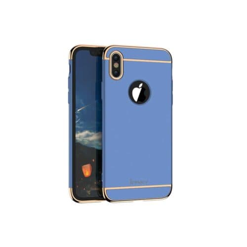 Iphone X - Plastik Hard Cover 3-i-1 - Blå