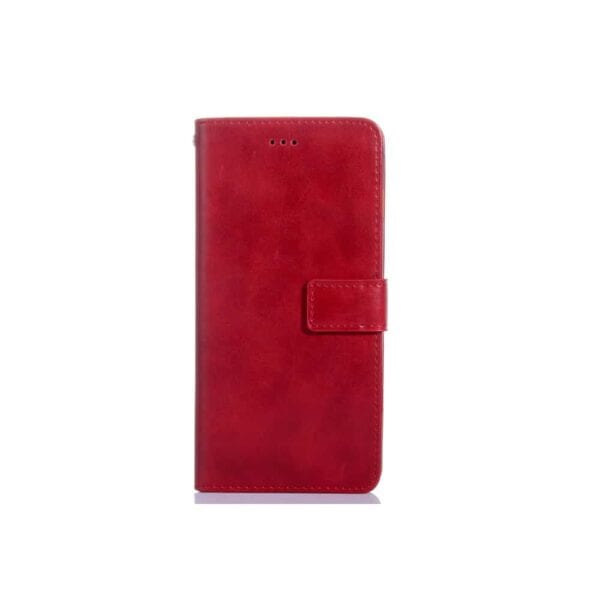 Iphone X - Kunstlæder Etui Med Kreditkort Holdere 2-i-1 - Rød