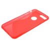 Iphone 8 Plus - Gummi Cover Med Klassisk S-line Design - Rød