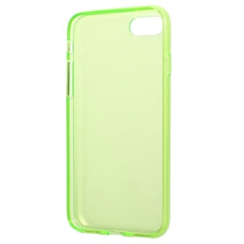 Iphone 7 - Gennemsigtig Tpu Beskyttende Etui - Grøn