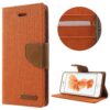 Iphone 8 - Kunstlæder Etui - Mercury Goospery - Orange