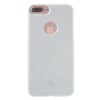 Iphone 8 Plus - Gummi Cover Med Funklende Pulver Design - Hvid
