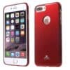 Iphone 8 Plus – Gummi Cover Med Funklende Pulver Design – Rød